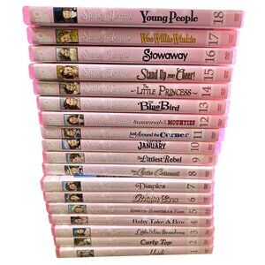 Shirley Temple DVD Collection Lot 18 Movies Pink Cover Classic Film Set
